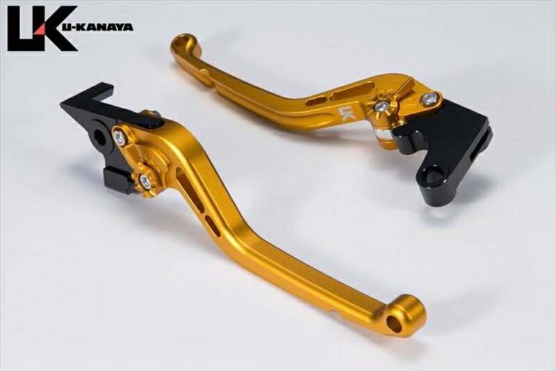 バイクパーツU-KANAYA(ユーカナヤ) レバーセット STD/ロング GD/SV HO082-042-01124550255651565 ツヤケシ CBR400R/F/X NC47 /2BL-NC56