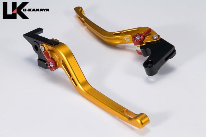バイクパーツU-KANAYA(ユーカナヤ) レバーセット GPタイプ/ロング GD/OR HO078-042-05124549950951155 ツヤケシ モンキー125 18- JB02/JB03/JB05