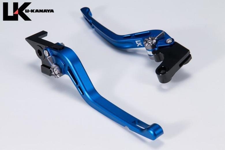 バイクパーツU-KANAYA(ユーカナヤ) レバーセット GPタイプ/ロング BL/GN HO078-042-05144549950951223 ツヤケシ モンキー125 18- JB02/JB03/JB05