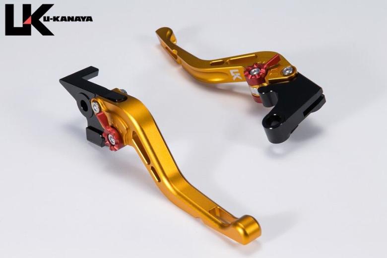 バイクパーツU-KANAYA(ユーカナヤ) レバーセット GPタイプ/ショート GD/TI HO078-042-06124549950951537 ツヤケシ モンキー125 18- JB02/JB03/JB05