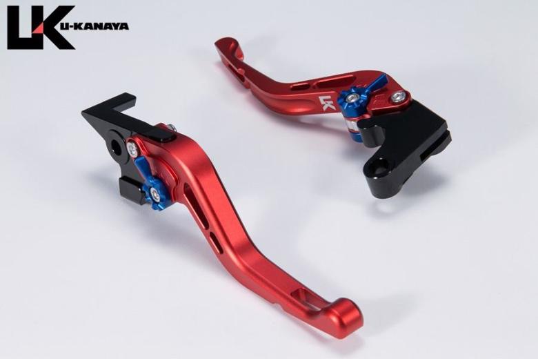 バイクパーツU-KANAYA(ユーカナヤ) レバーセット GPタイプ/ショート RD/TI HO078-042-06154549950951698 ツヤケシ モンキー125 18- JB02/JB03/JB05