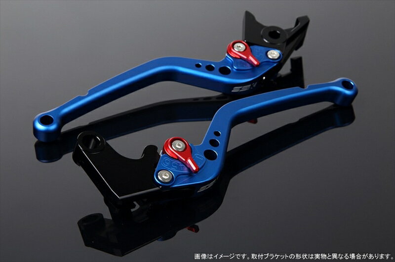 【5日前後で発送】 バイク用品 ハンドルエスエスケイ スピードラ アジャストレバー スタンダード ロング Mブルー/Mレッド NMAXLVBM032BE-RD 4589995118885取寄品