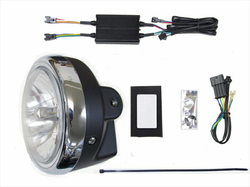 バイク用品 電装系プロテック LBH-K03 LEDマルチリフレクターヘッド ライト6000k W800/カフェ/ストリート 19- 2BL-BJ800B 64018-60 4961421416961取寄品