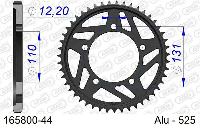 バイクパーツAFAM(アファム) Rスプロケット 525-44165800-444548664548248