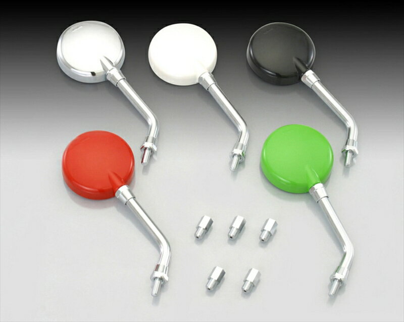 バイク用品 ハンドルKITACO キタコ ミドルマルミニミラー 90L 8mm BLACK675-1400250 4990852121700取寄品