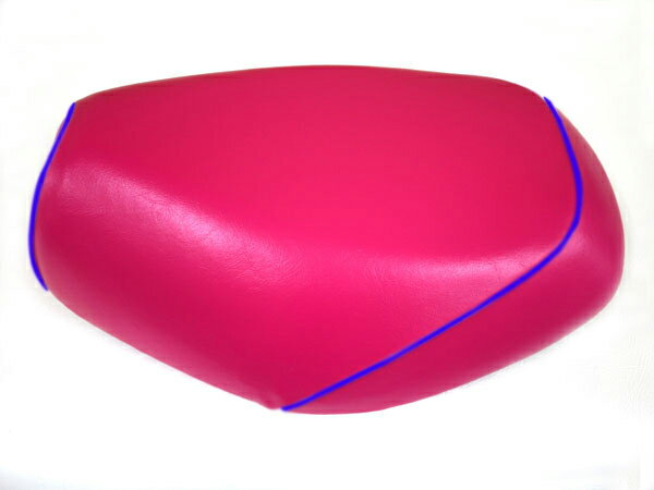 外装 シートカバー 張替 エストレヤWシートタイプ ピンク/青パイピング GH4008KC320P50 4573317980427取寄品