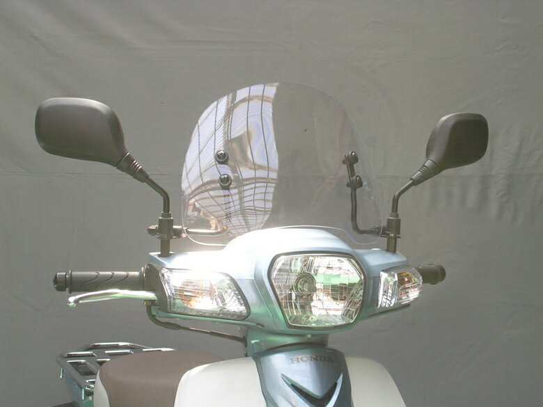 バイク用品 外装AF-ASAHI 旭風防 ショートバイザー スーパーカブ110 12- (EBJ-JA10)SPC-08 4560122612582取寄品