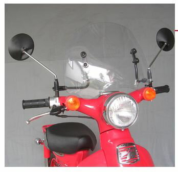 【5日前後で発送】 バイク用品 外装AF-ASAHI アサヒフウボウ/旭風防 ウインドシールド ショートバイザー リトルカブ(C50 AA01)LC-08 4560122612919取寄品