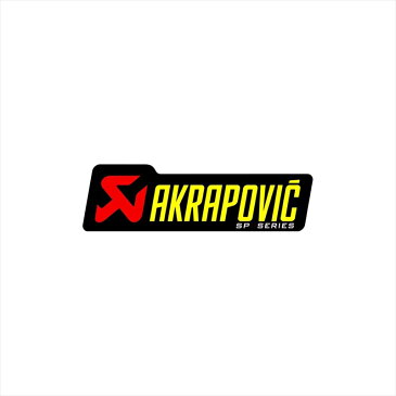 バイク用品 アクセサリーAKRAPOVIC アクラポビッチ タイネツサイレンサーステッカー120X34.5mm NEWロゴ アルミP-HST6AL 4548664045396取寄品