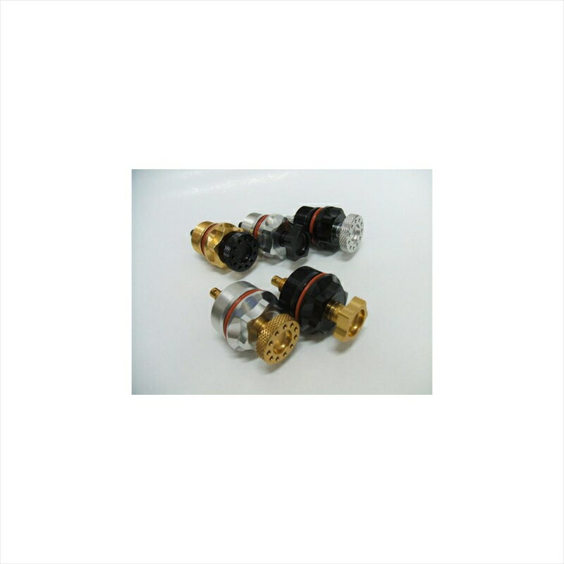 バイクパーツ アントライオン イニシャルアジャスター φ35 Ver2 34012-BK-TG 4548664614509フォークキャップ：ブラック ダイヤルアジャスター：チタンゴールド