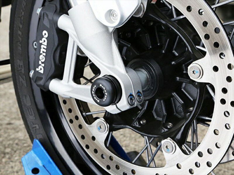 バイク用品 外装BABYFACE ベビーフェイス アクスルプロテクター フロント BLK R nine T 14-16006-ABM03 45899814704...