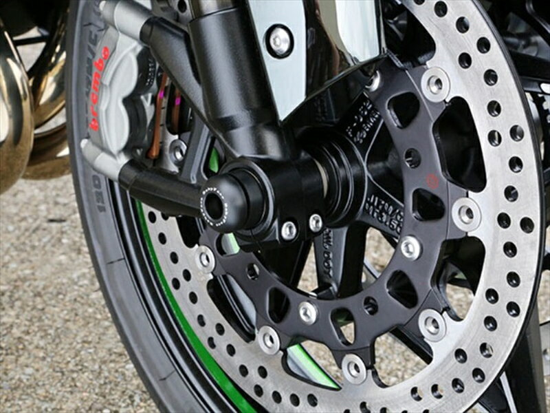 バイク用品 外装BABYFACE ベビーフェイス アクスルプロテクター フロント H2 15-16006-AK013F 4589981470638