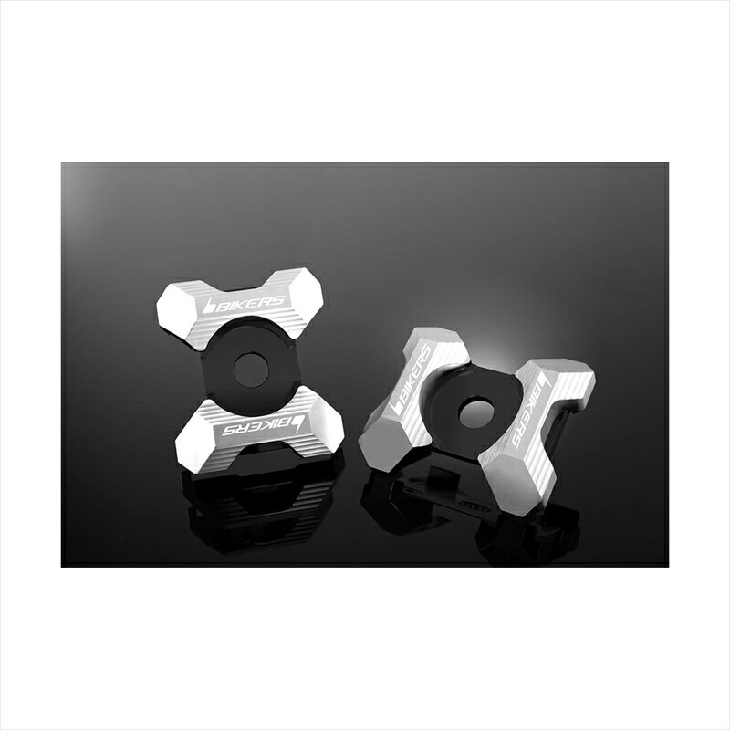 バイクパーツBIKERS(バイカーズ) スイングアームアジャスタブルプレート 2個 シルバー K0138-SLV4548916441303Z125 PRO 16-22 KSR PRO 14