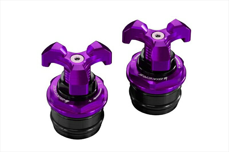 バイクパーツBIKERS(バイカーズ) フロントフォークアジャスター パープルK0221-PUR4548916435470