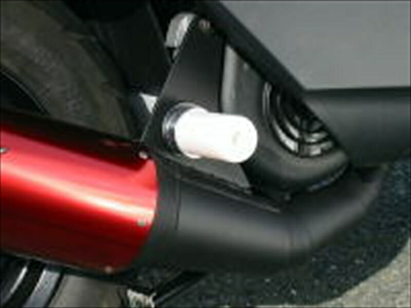 バイク用品 外装BURIAL ベリアル チャンバープロテクター メッキ BLU ギアCY16-91-03 4547567279402