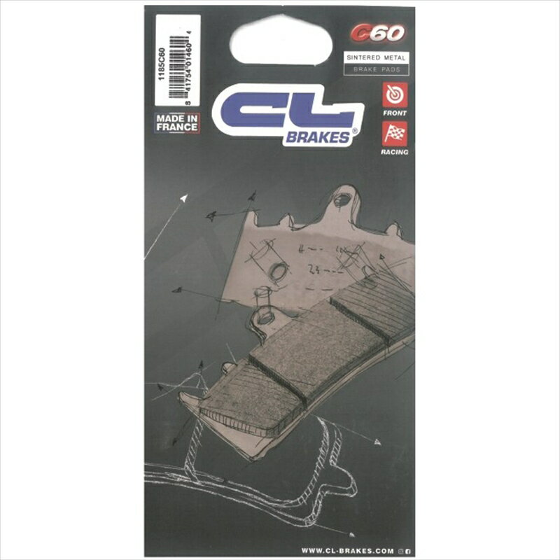 バイクパーツ CL BRAKES(旧カーボンロレーヌ) 1185-C60 CL ブレーキパッド1185-C60 4528388010979