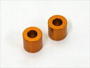 バイク用品 メンテナンスCF-POSH シーエフポッシュ アルミスペーサーM6 ゴールド T＝15mm 2PCS200447-15 4947934069481取寄品