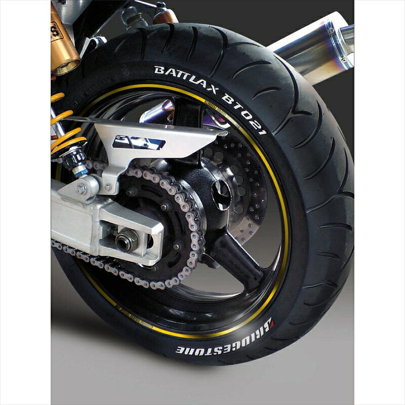 バイクパーツ アクセサリーエムディーエフ ミラー リムストライプ ゴールド 文字ありRIM-4M-GD-9 45803941184834ミリ幅 2輪：9インチ/4輪：8インチ 2