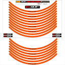 バイクパーツ アクセサリーエムディーエフ リムストライプ オレンジ 文字ありRIM-10M-OG-20 458039413758310ミリ幅 2輪:20インチ/4輪:19インチ