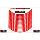 バイクパーツ アクセサリーエムディーエフ リムストライプ レッド 文字ありRIM-6M-RD-13 45803941310006ミリ幅 2輪:13インチ/4輪:12インチ