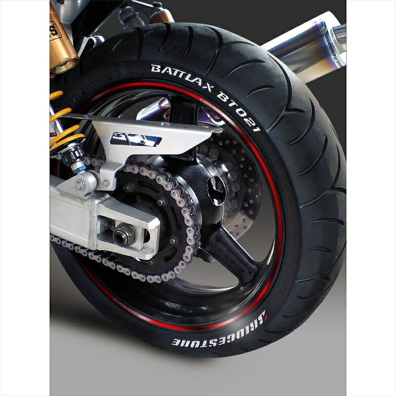 バイクパーツ アクセサリーエムディーエフ ミラー リムストライプ ミラーレッド 文字ありRIM-4M-MR-21 45803941168854ミリ幅 2輪：21インチ/4輪：20インチ 2
