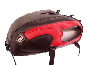 バイクパーツ バグスター タンクカバー ブラック/レッド1377C 4547424766922W650 99-06