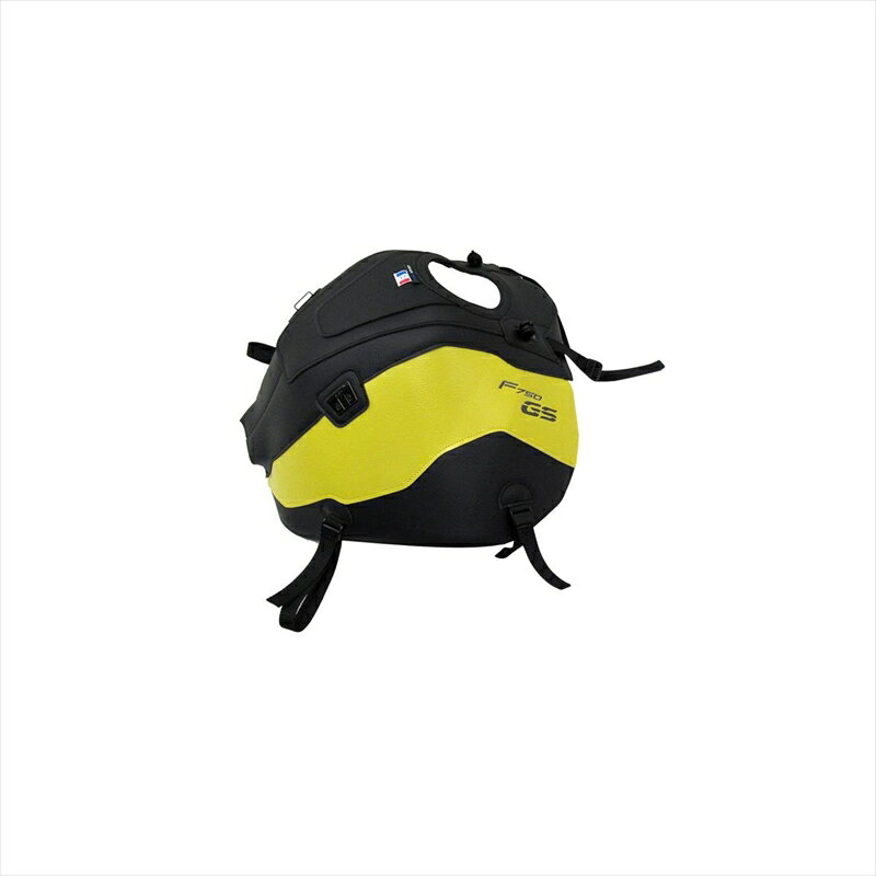 バイクパーツ バグスター タンクカバー マットブラック/サルファーイエロー1744B 4550255517229F750GS 18-23