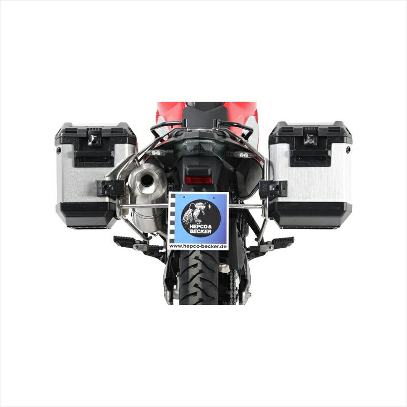 バイクパーツHEPCO&BECKER(ヘプコアンドベッカー) サイドキャリア カットアウトセット サイドケース エクスプローラー シルバー付 651652 00 22-00-404549950806936BMW F700GS 12-17