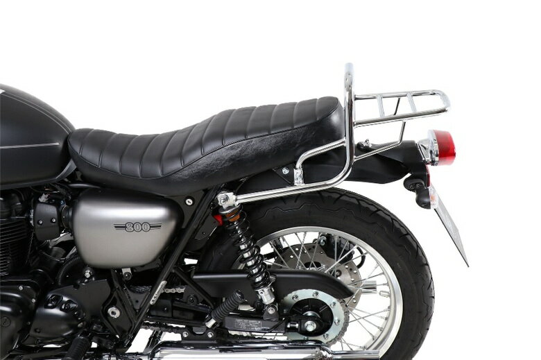 バイクパーツHEPCO&BECKER(ヘプコアンドベッカー) トップケースキャリア リアラック クローム 6542541 01 024550255277574W800/STREET/CAFE 19-25