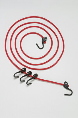 【5日前後で発送】バイク用品 モトフィズ MOTOFIZZ キャリングコード 4-V RED 300cmMF-4650 4510819102377