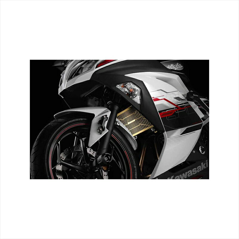 バイクパーツBIKERS(バイカーズ) ラジエターガード ステンレス チタンコート ゴールド K0339-GLD4548916774623Ninja250/Z250 13-17
