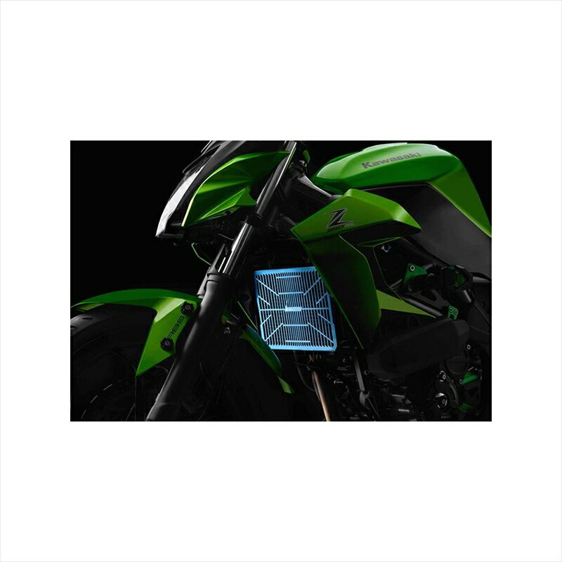 バイクパーツBIKERS(バイカーズ) ラジエターガード ステンレス チタンコート ブルー K0344-BLU4548916774654Ninja250SL/Z250SL 15-17