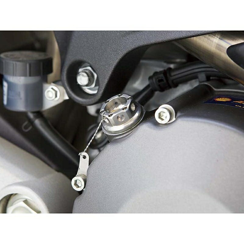 バイクパーツ 冷却系ケイファクトリー オイルフィラーキャップ チタンカラー アルミ 000VZCD007C 4582215600030