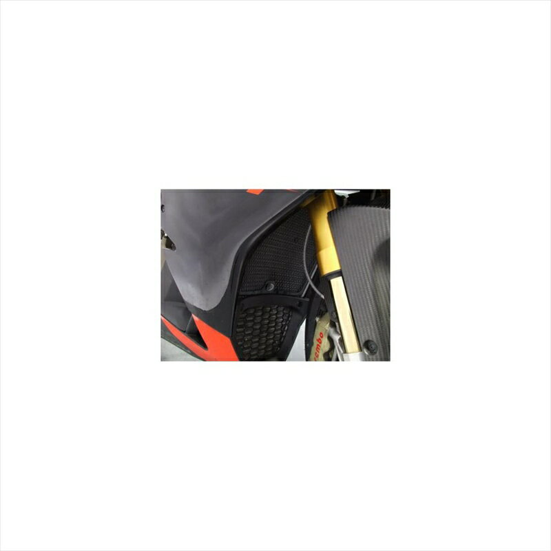 バイクパーツ 冷却系アールアンドジー ラジエターガード ブラックRG-RAD0076BK 4571381457166APRILIA RSV4/FACTORY 09-14