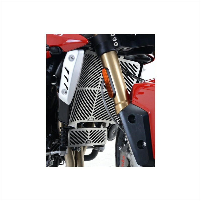 バイクパーツ 冷却系アールアンドジー ステンレス ラジエターガードRG-SRG0045SS 4573382050186TRIUMPH Speed Triple S/R 16-18