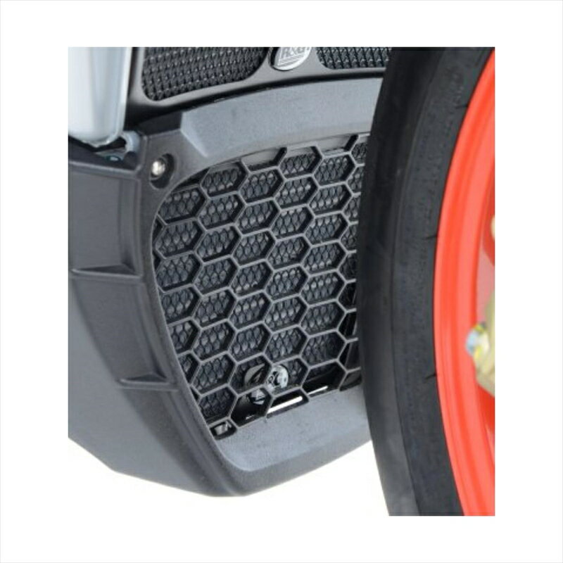バイクパーツ 冷却系アールアンドジー オイルクーラーガード ブラックRG-OCG0025BK 4582483537298APRILIA RSV4 RR 15-/RSV4 RF 15-/V4 Tuono 1100 15-