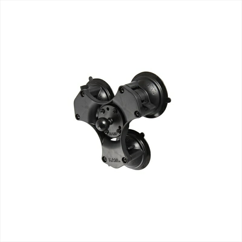 【5日前後で発送】 バイクパーツ 電子機器類ラムマウント トリプルサクションベース 1インチボールRAP-B-365-224-1U 4550255512156RAP-B-365-224-1U