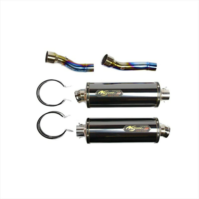 バイクパーツNOJIMA ENGINEERING(ノジマエンジニアリング) DLCチタン スリップオン ツイン NT634SGTDW-CLK4548664484508Ninja1000 11-19/Z1000 10-16