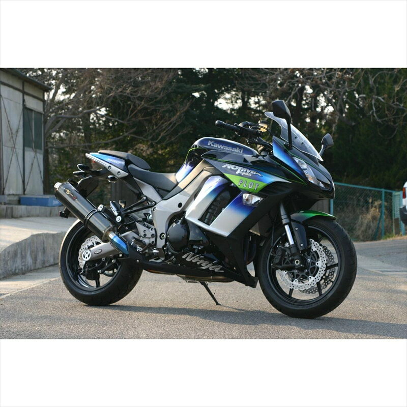 バイクパーツNOJIMA ENGINEERING(ノジマエンジニアリング) DLCチタン フルエキゾースト 4-1SC NTX634GTD-CLK4548664486601Ninja1000 11-13