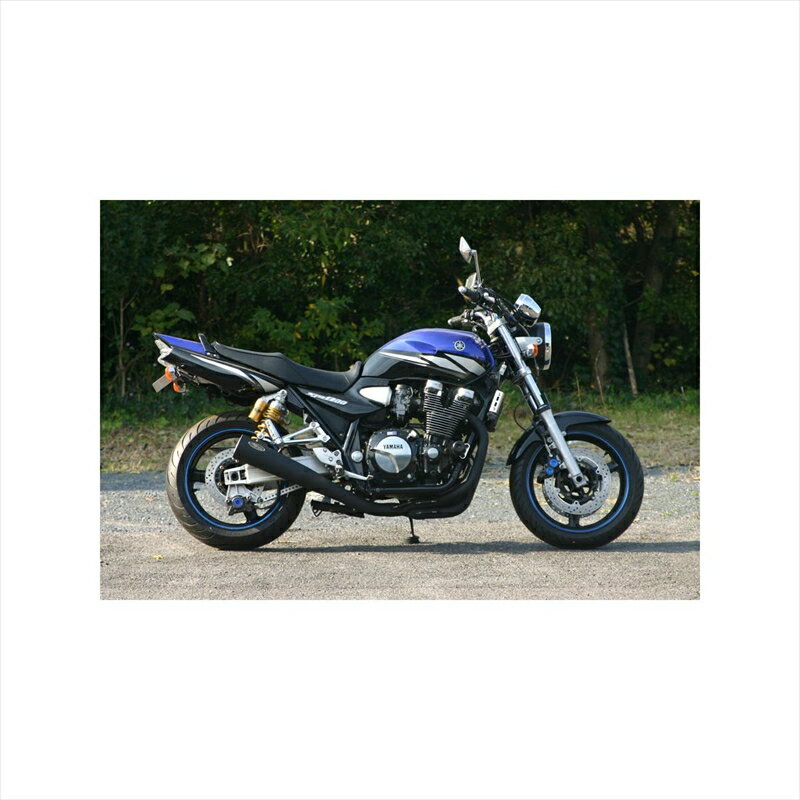 バイクパーツNOJIMA ENGINEERING(ノジマエンジニアリング) メガホン フルEX 4-1SC ステンブラック NMSX215MB-J4549950577997XJR1300 03-06