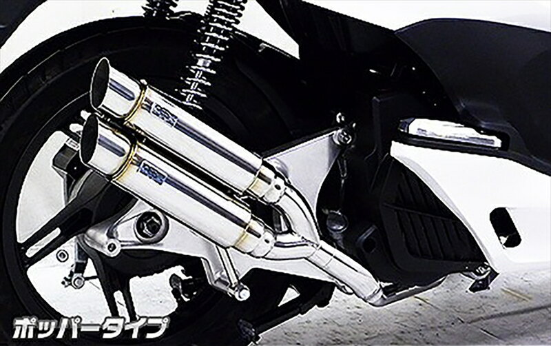 バイクパーツWIRUSWIN(ウイルズウィン) アトミックツインマフラー/ポッパー272-13-034548664997800