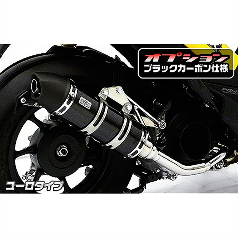 バイクパーツ マフラーウイルズウィン ロイヤルマフラー/ユーロBLK・C1282-59-14 4548916018376ZOOMER-X