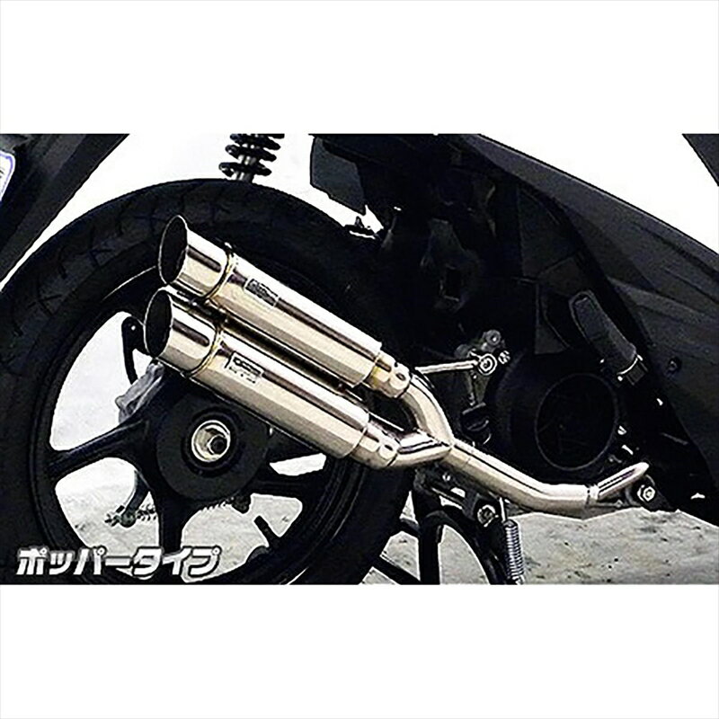 Other - バイクパーツ マフラーウイルズウィン アトミックツインマフラー ポッパー1622-13-03 4548916925148アドレス110 EBJ-CE47A