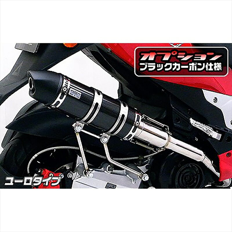 バイクパーツ マフラーウイルズウィン ロイヤルマフラー ユーロタイプ562-59-14 4548664500291ブラックカーボン PGO G-MAX220