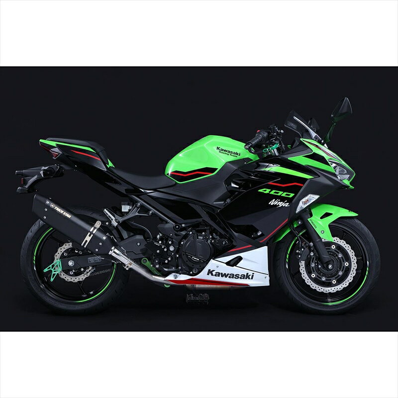 バイクパーツ マフラートリックスター 政府認証S/O イカヅチブラックEDJSS-015E-L4BT 4573269962212Ninja250/400 18-21