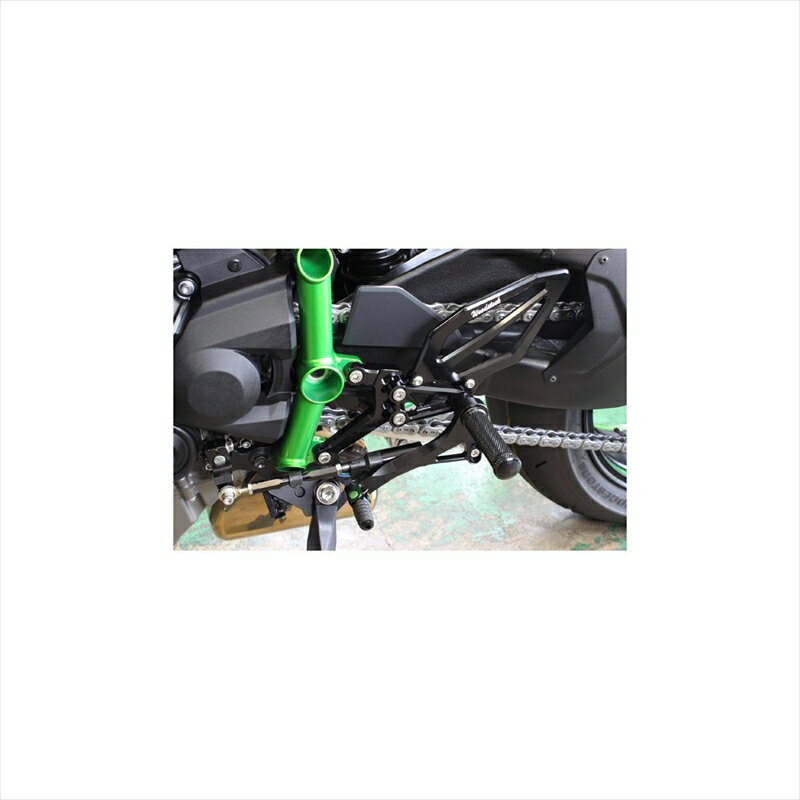 バイクパーツWOODSTOCK(ウッドストック) バックステップキット 4POS/BLK WBS-K32-BB-EP4548916534074Ninja H2 耐久ペダル