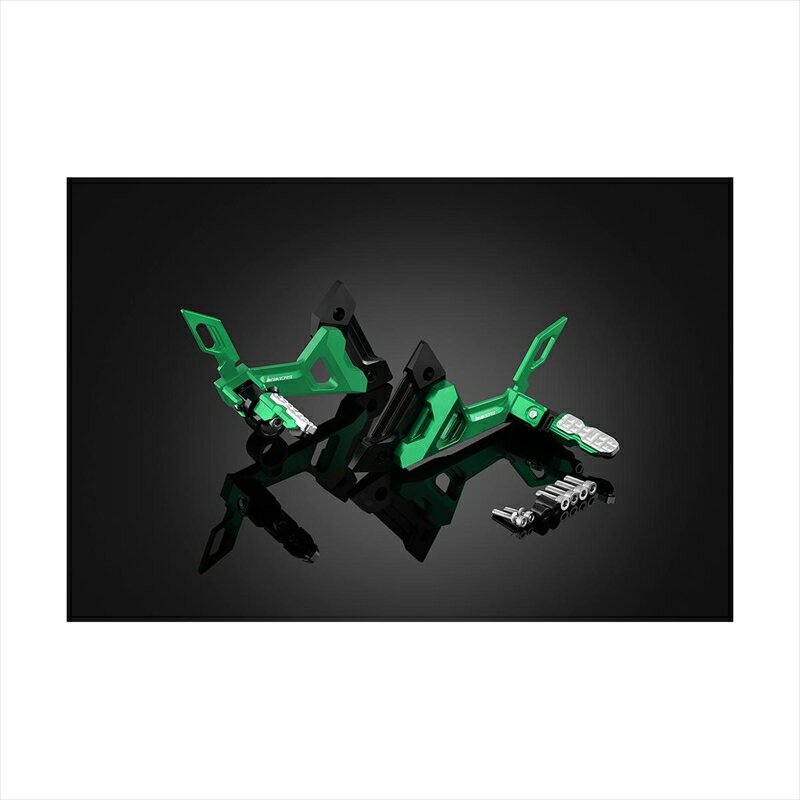 バイクパーツBIKERS(バイカーズ) リアフットレスト グリーン K0211-GRN4548916432974Ninja250 13-17/Z250 13-17