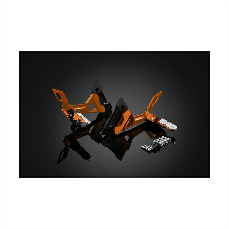 バイクパーツBIKERS(バイカーズ) リアフットレスト オレンジゴールド K0211-OGD4548916433001Ninja250 13-17/Z250 13-17