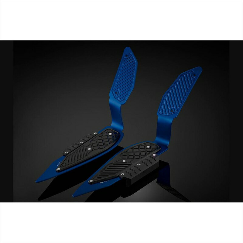 バイクパーツBIKERS(バイカーズ) フットプレート 左右セット ブルー/ブラック Y0316-BLU-BLK4550255219413XMAX 18-22