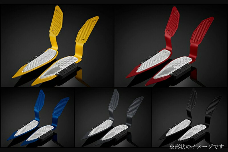 バイクパーツBIKERS(バイカーズ) フットプレート 左右セット パープル/シルバー Y0316-PUR-SLV4550255219543XMAX 18-22